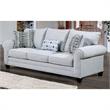 Furniture of America Graw Transitional Fabric Upholstered Sofa in Gray