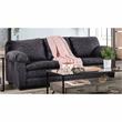 Furniture of America Matlo Contemporary Fabric 2-Piece Sofa Set in Charcoal