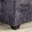 Furniture of America Matlo Contemporary Fabric Upholstered Sofa in Charcoal