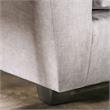Furniture of America Argan Contemporary Fabric Upholstered Loveseat in Gray