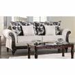 Furniture of America Kelte Traditional Chenille 2-Piece Sofa Set in Gray