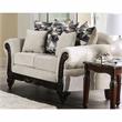 Furniture of America Kelte Traditional Chenille 2-Piece Sofa Set in Gray