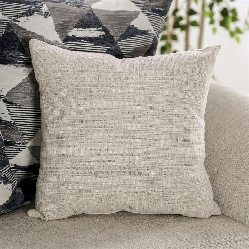 Furniture of America Kelte Traditional Chenille 2-Piece Sofa Set in Gray