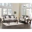 Furniture of America Kelte Traditional Chenille Upholstered Sofa in Gray