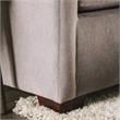Furniture of America Horst Contemporary Fabric L-Shaped Sectional in Light Gray