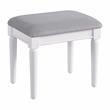 Furniture of America Estae Traditional Solid Wood 3-Piece Vanity Set in White