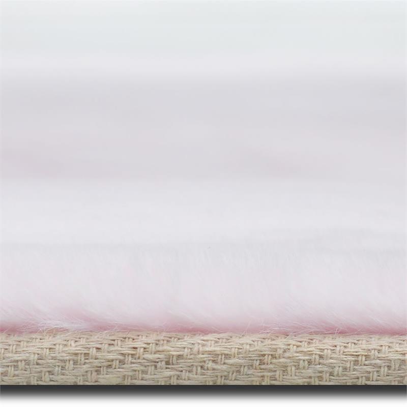 Furniture of America Munsy Contemporary Fabric 5'x7' Area Rug in Pink