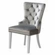 Furniture of America Rosa Glam Metal 5-Piece Dining Table Set in Gray