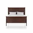 Furniture of America Jussy Transitional Solid Wood Queen Sleigh Bed in Cherry