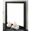 Furniture of America Jussy Transitional Solid Wood Framed Mirror in Black