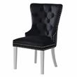 Furniture of America Rosa Glam Metal 5-Piece Dining Table Set in Black