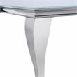 Furniture of America Edi Metal 5-Piece Dining Table Set in White and Black