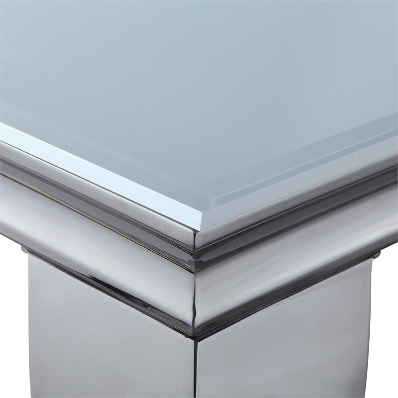 Furniture of America Edi Metal 5-Piece Dining Table Set in White and Black