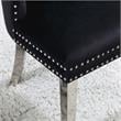 Furniture of America Edi Metal 5-Piece Dining Table Set in White and Black
