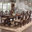 Furniture of America Roo Traditional Wood 7-Piece Dining Table Set in Cherry