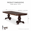 Furniture of America Roo Traditional Wood 7-Piece Dining Table Set in Cherry