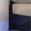 Furniture of America Malva 3pc Black Wood Bedroom Set-Cal King + 2 Nightstands