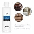 Ducee Transitional 2-Piece Gray Fabric Push Back Chair and Cleaning Care Kit Set