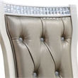 Furniture of America Melaj Wood Tufted Side Chair in Champagne Gold (Set of 2)