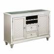 Furniture of America Melaj Wood Multi-Storage Dining Server in Champagne Gold
