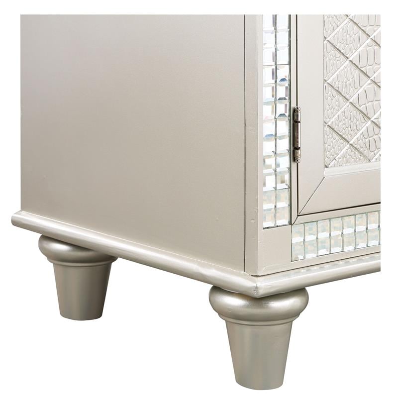 Furniture of America Melaj Wood Multi-Storage Dining Server in Champagne Gold