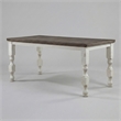 Furniture of America Treon Wood Rectangle Counter Dining Table in Antique White