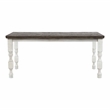 Furniture of America Treon Wood Rectangle Counter Dining Table in Antique White