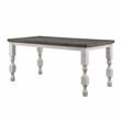 Furniture of America Treon Wood 7-Piece Counter Dining Set in Antique White