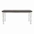 Furniture of America Treon Wood 7-Piece Counter Dining Set in Antique White