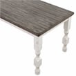 Furniture of America Treon Wood 7-Piece Counter Dining Set in Antique White