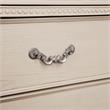 Furniture of America Charo Solid Wood 2-Piece Dresser and Mirror Set in White