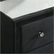 Furniture of America Sakan Solid Wood 2-Piece Dresser and Mirror Set in Black