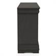 Furniture of America Jussy Solid Wood 2-Piece Dresser and Mirror Set in Gray