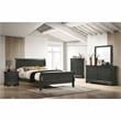 Furniture of America Jussy Solid Wood 2-Piece Dresser and Mirror Set in Gray
