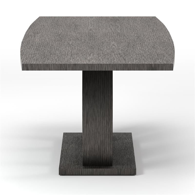 Gudra 2-Piece Wood Rectangle Gray Dining Table with Cleaning Kit Set