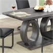 Gudra 2-Piece Wood Rectangle Gray Dining Table with Cleaning Kit Set