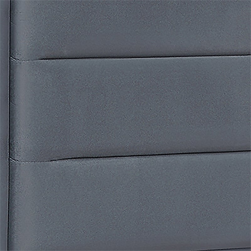 Furniture of America Tink Platform Fabric Full Bed with Drawers in Gray