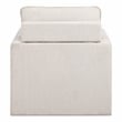 Furniture of America Olive Linen Fabric Swivel Armchair in Beige