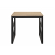 Furniture of America Olive Metal 2-Piece Coffee Table Set in Oak and Black