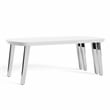 Furniture of America Jax Wood Nesting Coffee Table in White and Black
