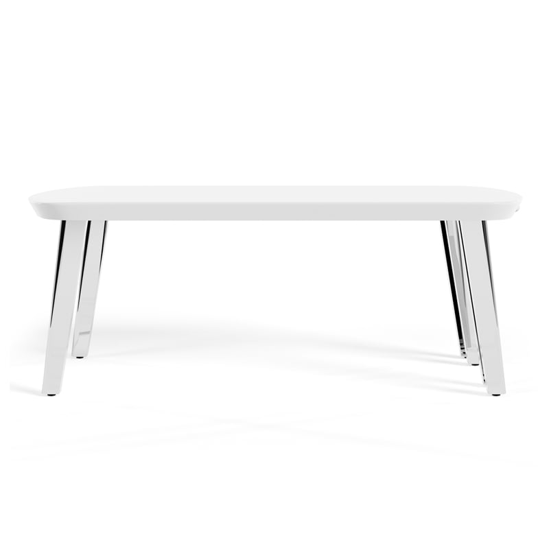 Furniture of America Jax Wood Nesting Coffee Table in White and Black
