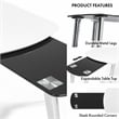Furniture of America Jax Wood Nesting Coffee Table in White and Black