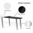 Furniture of America Jax Wood Nesting Coffee Table in White and Black