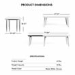 Furniture of America Jax Wood Nesting Coffee Table in White and Black