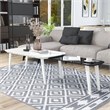 Furniture of America Jax Wood Nesting Coffee Table in White and Black