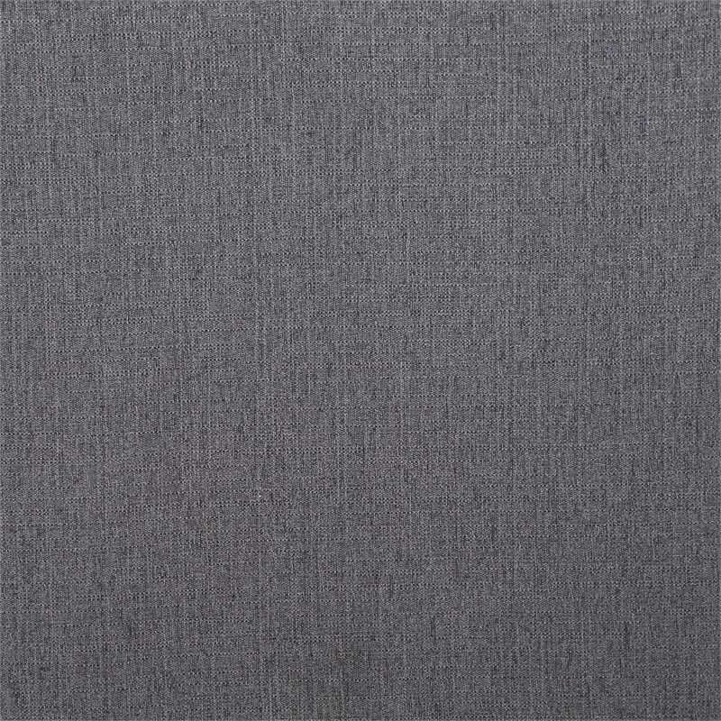 Furniture of America Olive Linen Fabric Swivel Armchair in Dark Gray