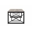 Furniture of America Olive Metal 2-Piece Coffee Table Set in Gray and Black