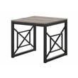 Furniture of America Olive Metal 2-Piece Coffee Table Set in Gray and Black