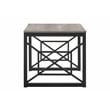 Furniture of America Olive Metal 2-Piece Coffee Table Set in Gray and Black