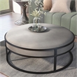 Furniture of America Olive Gray Velvet Fabric 39